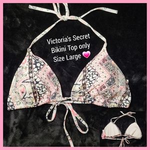 Victoria's Secret 💗 Bikini top only- Size Large